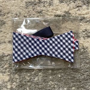 Brand New Navy & Red Reversible Bow Tie